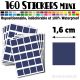 160 Carrés 1,6 cm - Stickers mini gommettes