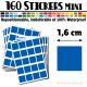 160 Carrés 1,6 cm - Stickers mini gommettes