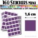 160 Carrés 1,6 cm - Stickers mini gommettes