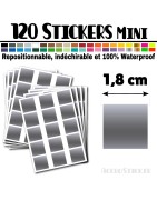 120 Carrés 1,8 cm - Stickers mini gommettes