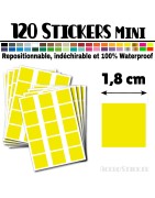 120 Carrés 1,8 cm - Stickers mini gommettes