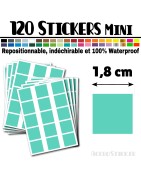 120 Carrés 1,8 cm - Stickers mini gommettes