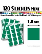 120 Carrés 1,8 cm - Stickers mini gommettes