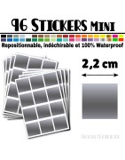 96 Carrés 2,2 cm - Stickers mini gommettes