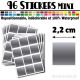96 Carrés 2,2 cm - Stickers mini gommettes