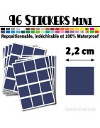 96 Carrés 2,2 cm - Stickers mini gommettes