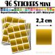 96 Carrés 2,2 cm - Stickers mini gommettes