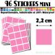 96 Carrés 2,2 cm - Stickers mini gommettes
