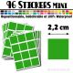 96 Carrés 2,2 cm - Stickers mini gommettes