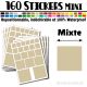 160 Carrés Mixtes - Stickers mini gommettes