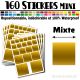 160 Carrés Mixtes - Stickers mini gommettes