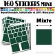 160 Carrés Mixtes - Stickers mini gommettes