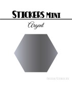 680 Hexagones 0,8 cm - Stickers mini gommettes