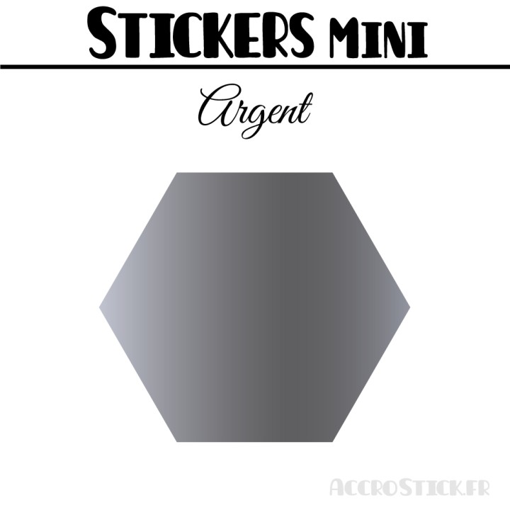 680 Hexagones 0,8 cm - Stickers mini gommettes