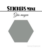 680 Hexagones 0,8 cm - Stickers mini gommettes