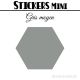 680 Hexagones 0,8 cm - Stickers mini gommettes