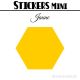 680 Hexagones 0,8 cm - Stickers mini gommettes