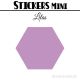 680 Hexagones 0,8 cm - Stickers mini gommettes