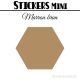 680 Hexagones 0,8 cm - Stickers mini gommettes