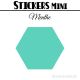 680 Hexagones 0,8 cm - Stickers mini gommettes