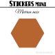 680 Hexagones 0,8 cm - Stickers mini gommettes