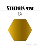 680 Hexagones 0,8 cm - Stickers mini gommettes