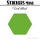 680 Hexagones 0,8 cm - Stickers mini gommettes