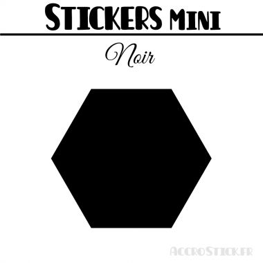 440 Hexagones 1 cm - Stickers mini gommettes