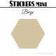 328 Hexagones 1,2 cm - Stickers mini gommettes