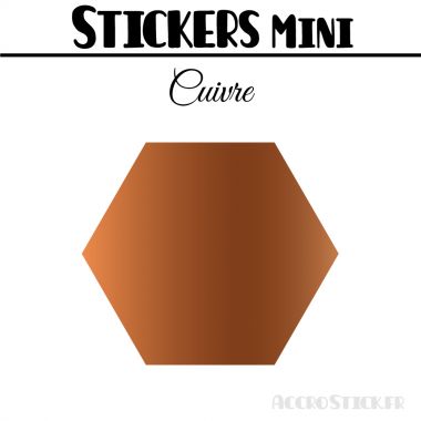 328 Hexagones 1,2 cm - Stickers mini gommettes