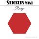 328 Hexagones 1,2 cm - Stickers mini gommettes