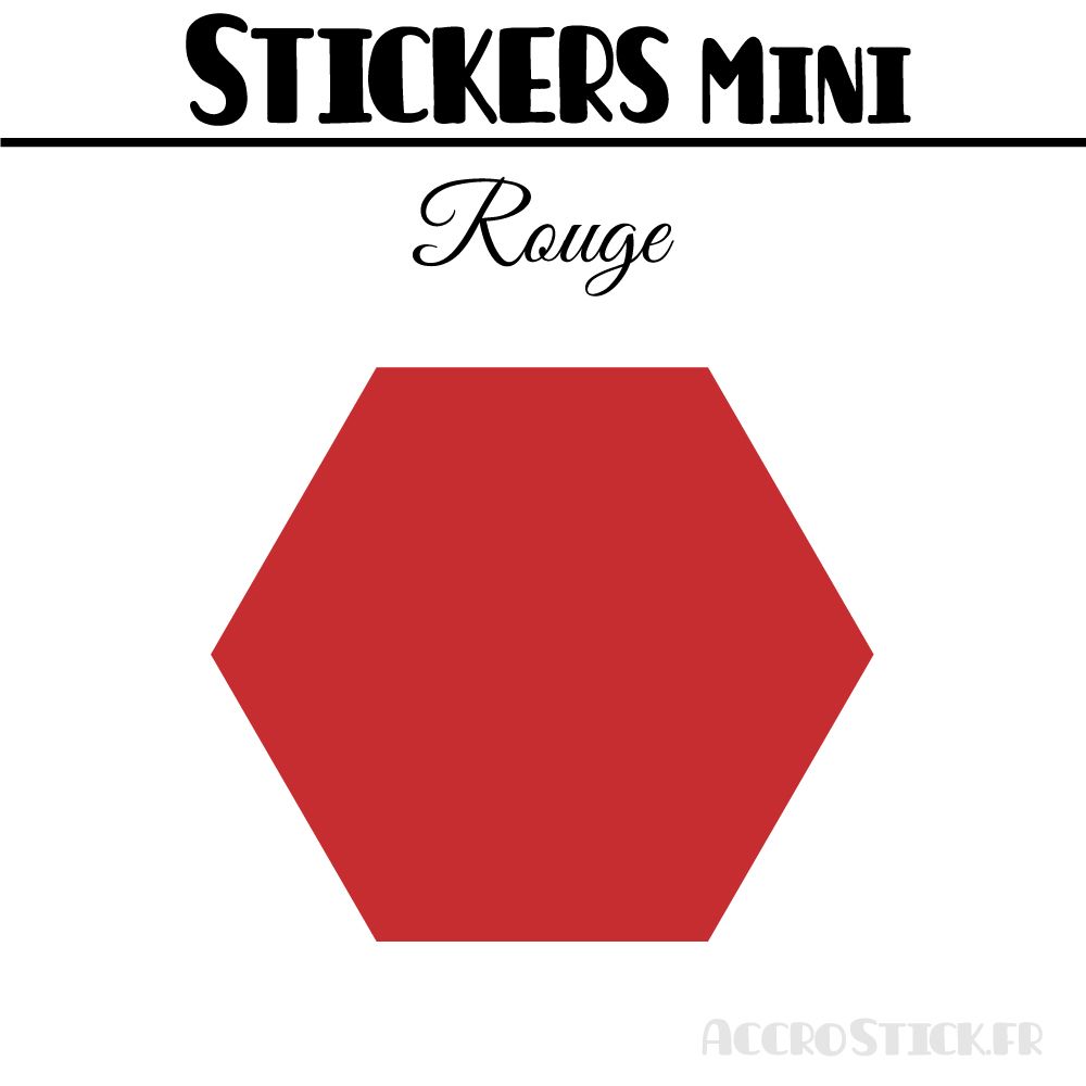 256 Hexagones 1,4 cm - Stickers mini gommettes 256 Hexagones 1,4 cm - Stickers mini gommettes