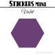 256 Hexagones 1,4 cm - Stickers mini gommettes
