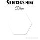 200 Hexagones de 1,6 cm - Stickers mini gommettes