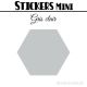 200 Hexagones de 1,6 cm - Stickers mini gommettes