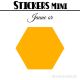 200 Hexagones de 1,6 cm - Stickers mini gommettes