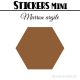 200 Hexagones de 1,6 cm - Stickers mini gommettes
