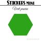 200 Hexagones de 1,6 cm - Stickers mini gommettes