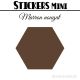 120 Hexagones 2 cm - Stickers mini gommettes