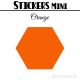 120 Hexagones 2 cm - Stickers mini gommettes