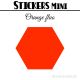 96 Hexagones 2,4 cm - Stickers mini gommettes