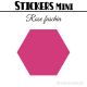 96 Hexagones 2,4 cm - Stickers mini gommettes