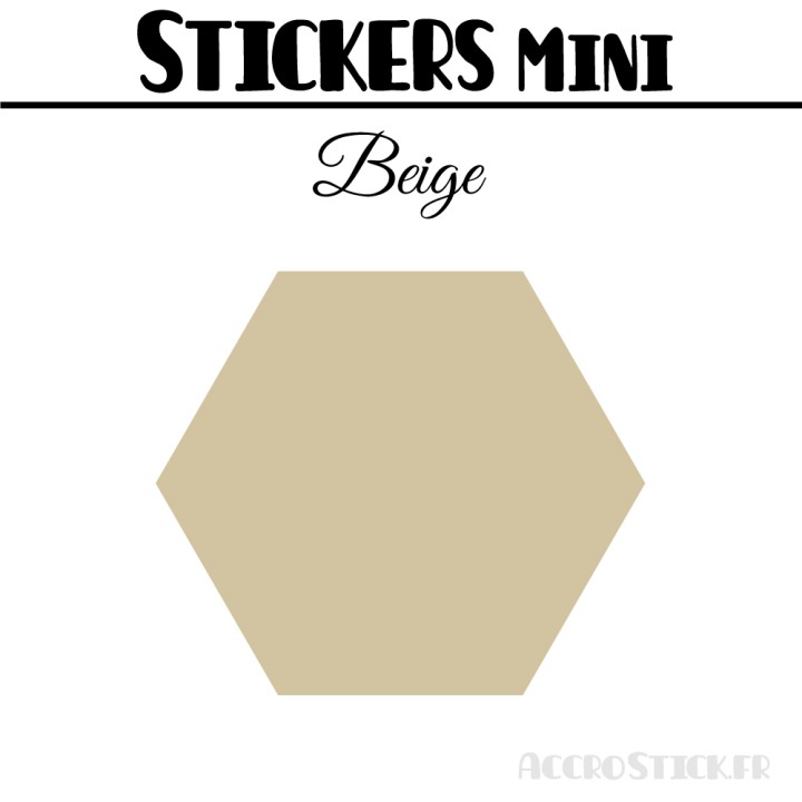 48 Hexagones 3 cm - Stickers mini gommettes