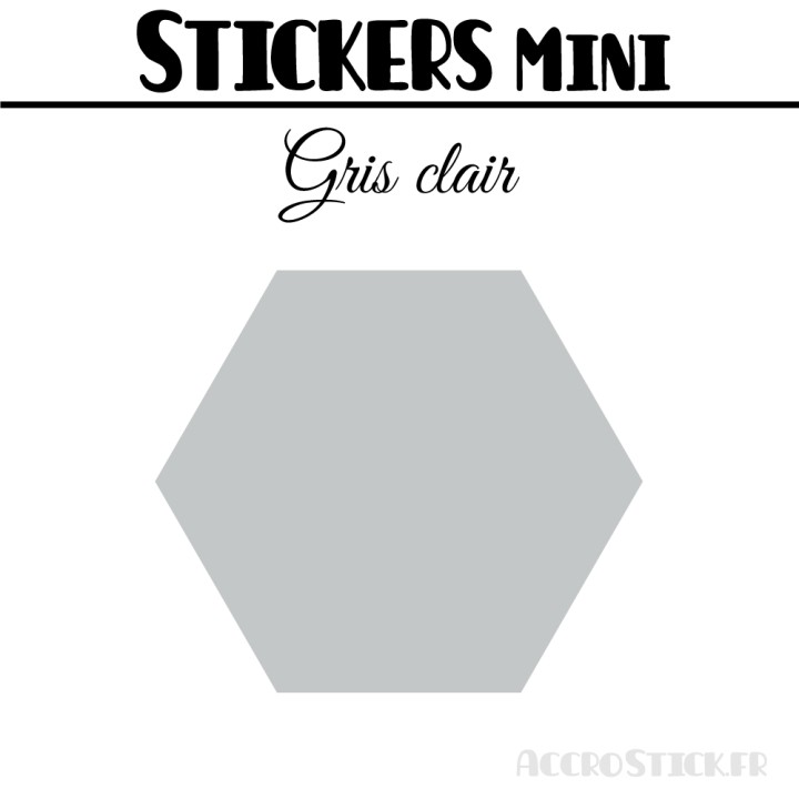 48 Hexagones 3 cm - Stickers mini gommettes