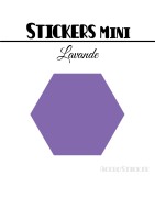 48 Hexagones 3 cm - Stickers mini gommettes