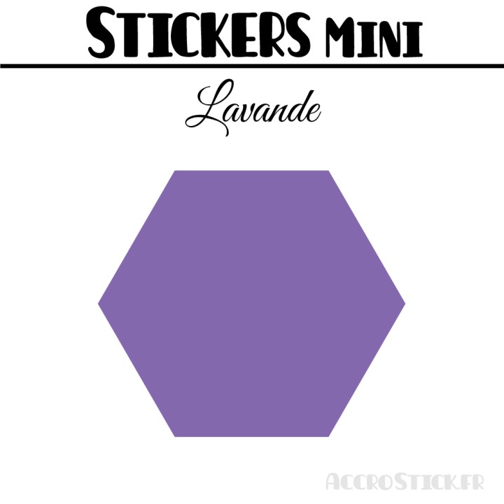 48 Hexagones 3 cm - Stickers mini gommettes