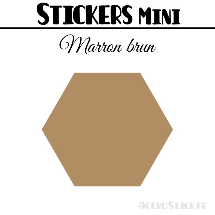 48 Hexagones 3 cm - Stickers mini gommettes