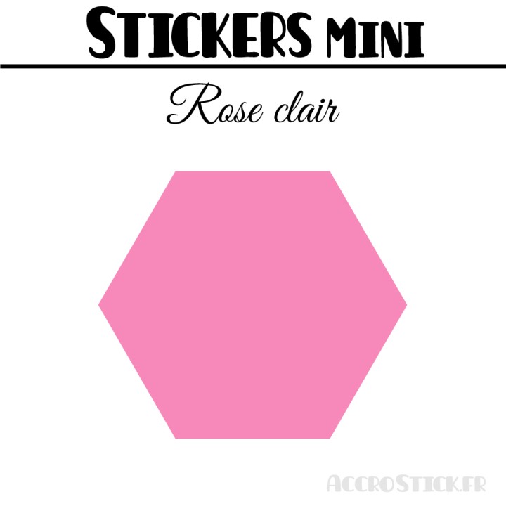 48 Hexagones 3 cm - Stickers mini gommettes
