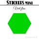 48 Hexagones 3 cm - Stickers mini gommettes