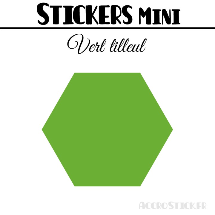 48 Hexagones 3 cm - Stickers mini gommettes